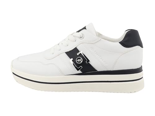 Tom Tailor Damen 9590090003 Sneaker, White-Navy, 41 EU Tom Tailor Damen 9590090003 Sneaker, White-Navy, 41 EU von TOM TAILOR