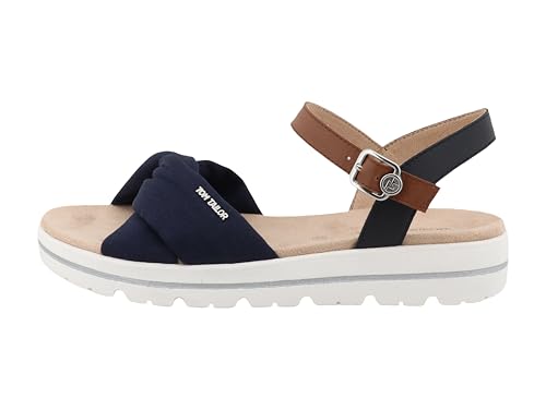 Tom Tailor Damen 9590170001 Sandale, Navy, 39 EU von TOM TAILOR