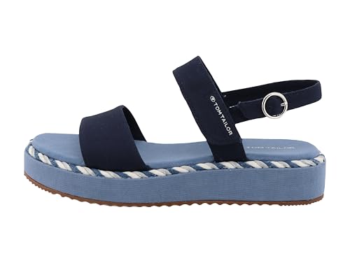 Tom Tailor Damen 9590200001 Sandale, Navy, 40 EU von TOM TAILOR