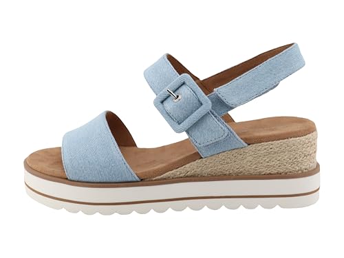 Tom Tailor Damen 9590210002 Keilsandale, Sky, 41 EU von TOM TAILOR