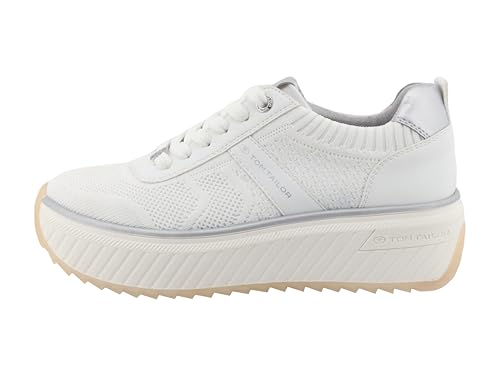 Tom Tailor Damen 9590370006 Sneaker, White, 40 EU Tom Tailor Damen 9590370006 Sneaker, White, 40 EU von TOM TAILOR