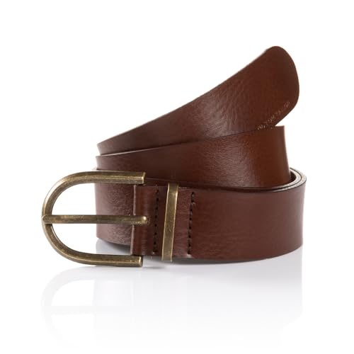 Tom Tailor Damen TTSYLKE Gürtel, Brown Uni, 85 von TOM TAILOR