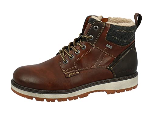 Tom Tailor Herren 4282106 Halblange Stiefel, Cognac, 42 EU von TOM TAILOR