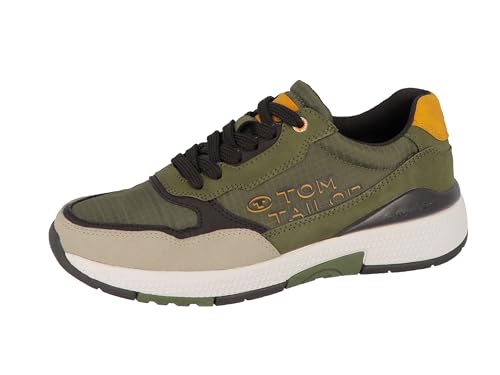 Tom Tailor Herren 5381106 Sneaker, Khaki-Yellow, 43 EU von TOM TAILOR