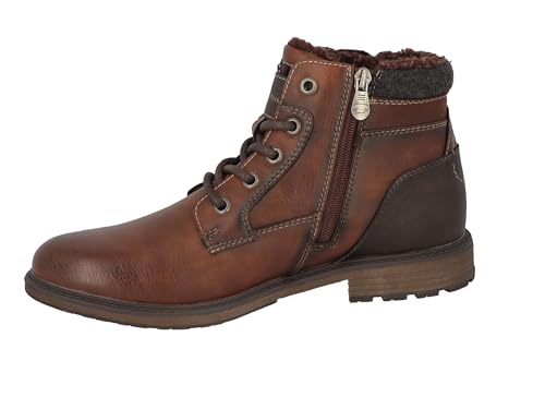 Tom Tailor Herren 6380410001 Mode-Stiefel, Cognac, 45 EU von TOM TAILOR