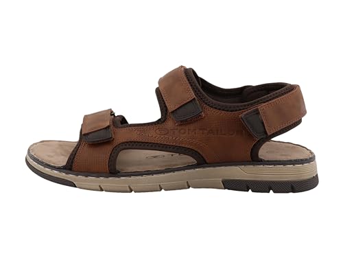 Tom Tailor Herren 7480210003 Sandale, Nuts, 43 EU von TOM TAILOR