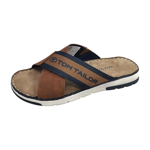 Tom Tailor Herren 7480210004 Schiebe-Sandalen, Rust, 40 EU von TOM TAILOR