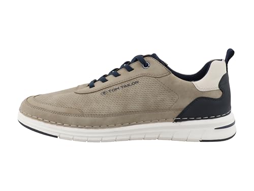Tom Tailor Herren 9580000002 Sneaker, Stone, 45 EU von TOM TAILOR