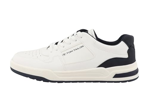 Tom Tailor Herren 9580010002 Sneaker, White, 45 EU Tom Tailor Herren 9580010002 Sneaker, White, 45 EU von TOM TAILOR