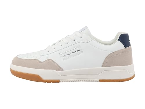 Tom Tailor Herren 9580120001 Sneaker, White-Navy, 41 EU Tom Tailor Herren 9580120001 Sneaker, White-Navy, 41 EU von TOM TAILOR