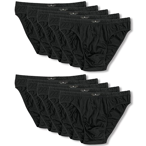 TOM TAILOR Herren Mini Slip 10er Pack - Black (9000) - M von TOM TAILOR