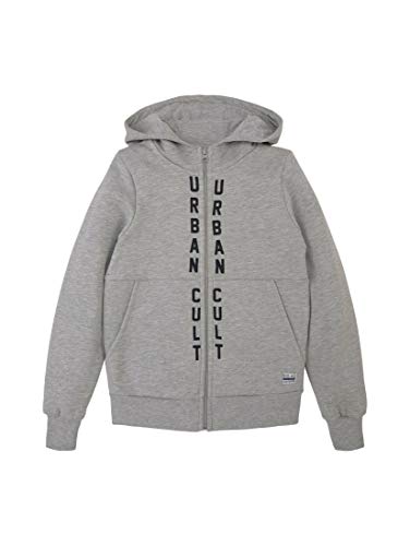 Tom Tailor Jungen Sweatjacke Pullover, Drizzle Melange|Gray, 128 von TOM TAILOR