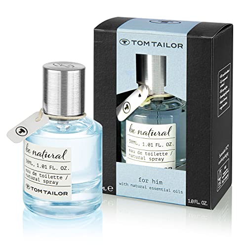 Tom Tailor Parfüm Herren be natural for him 30ml I maskulines Eau de Parfum Herren mit natürlichen Duftölen I sinnliche Kombination aus Sandelholz, Moos & Geranienöl I floral, fruchtig & holzig-warm von TOM TAILOR