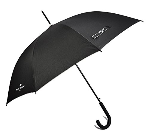 Tom Tailor Regenschirm Stockschirm Schirm Lady Long Automatik schwarz von TOM TAILOR