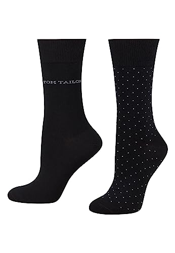 Tom Tailor Socks Damen 9519 Socken, Schwarz, 35 von TOM TAILOR