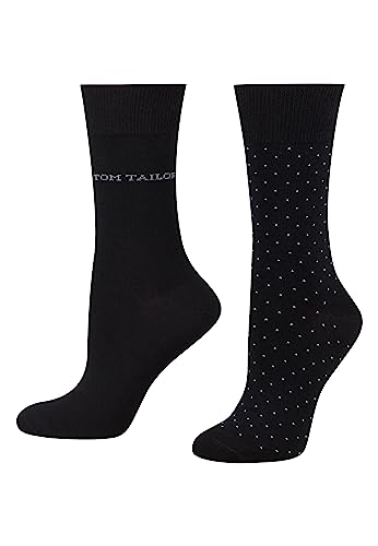 Tom Tailor Socks Damen 9519 Socken, Schwarz, 39 von TOM TAILOR
