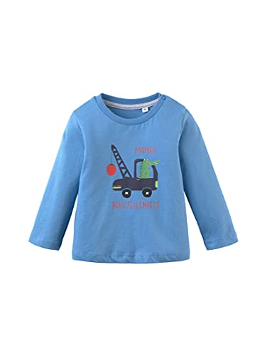 Tom Tailor Unisex Baby Langarmshirt T-Shirt, Chalky Azure|Blue, 50/56 von TOM TAILOR