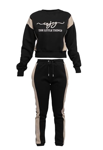 TOMBARRON Damen Trainingsanzug „Enjoy“, bestickt, stilvoll von TOMBARRON