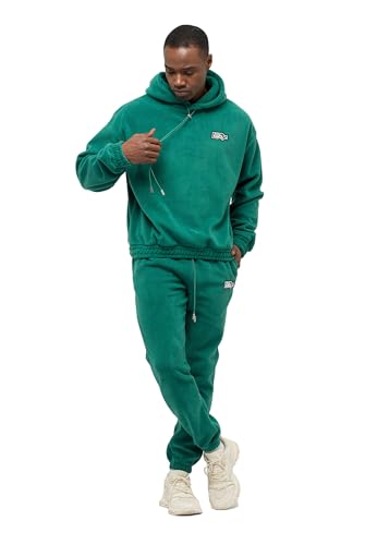 TOMBARRON Herren Fleece Trainingsanzug mit Patch von TOMBARRON