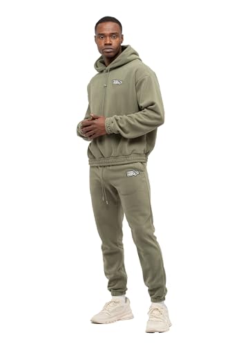 TOMBARRON Herren Fleece Trainingsanzug mit Patch von TOMBARRON