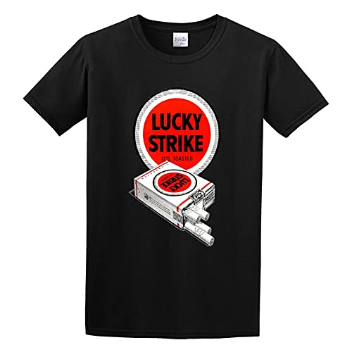 Man's T-Shirt Lucky Strike Men Strike Cigarettes Tobacco Smokes Smoker Pack Retro S-3XL Black Black L Man's T-Shirt Lucky Strike Men Strike Cigarettes Tobacco Smokes Smoker Pack Retro S-3XL Black Black L von TOMMUP
