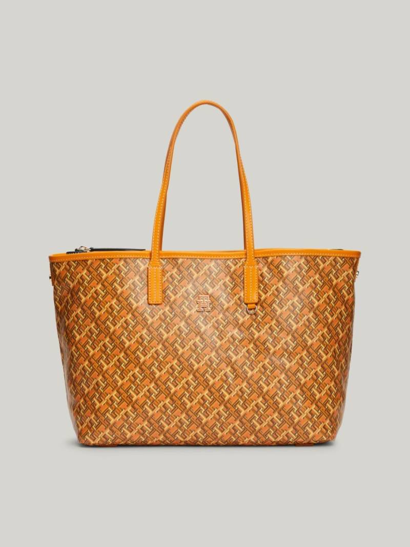 TOMMY HILFIGER - Cityshopper Monoplay Leather Tote Mono Rich Ochre von TOMMY HILFIGER