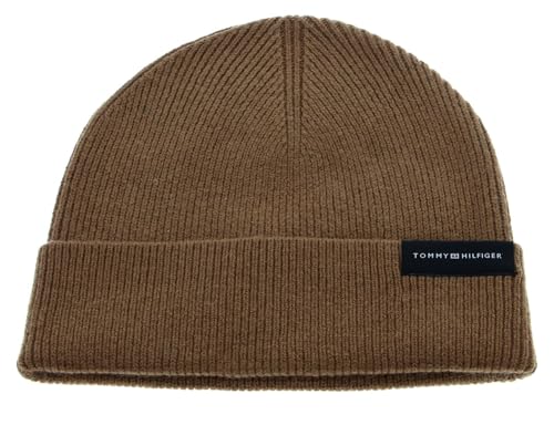 TOMMY HILFIGER Corporate Uptown Wool Beanie Desert Khaki von TOMMY HILFIGER
