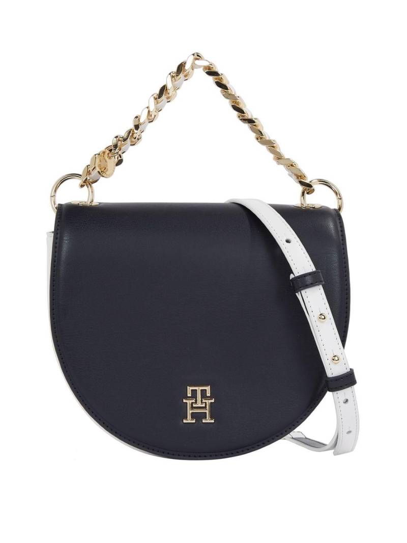 TOMMY HILFIGER - Crossbag Th Chic Saddle Bag Cb Space Blue/Optic White Mix space blue/optic white mix von TOMMY HILFIGER