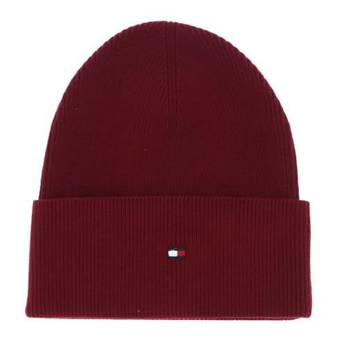 TOMMY HILFIGER Essential Flag Beanie Rouge von TOMMY HILFIGER