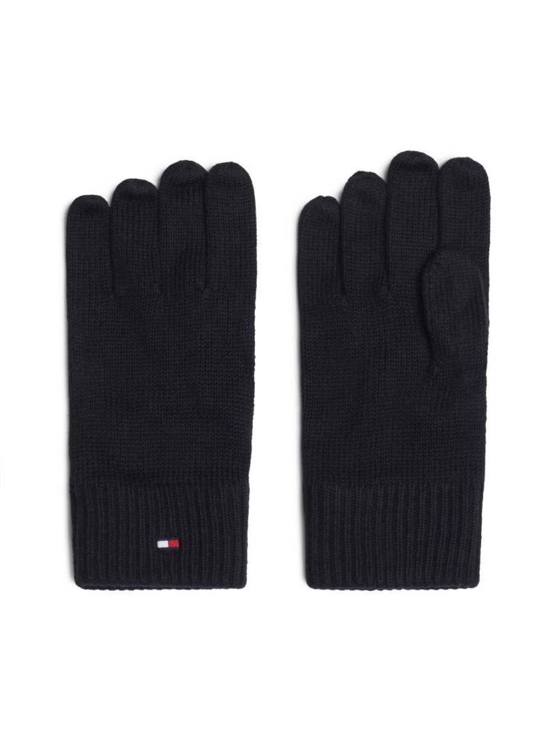 TOMMY HILFIGER - Handschuh Unisex Handschuhe Essentials Flag Bds Black Schwarz von TOMMY HILFIGER