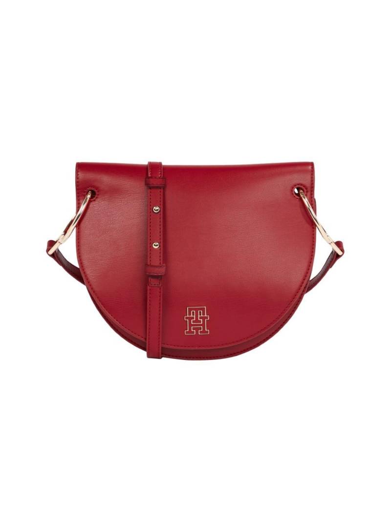TOMMY HILFIGER - Handtasche Mit Überschla Th Chic Saddle Bag Rouge Rot von TOMMY HILFIGER