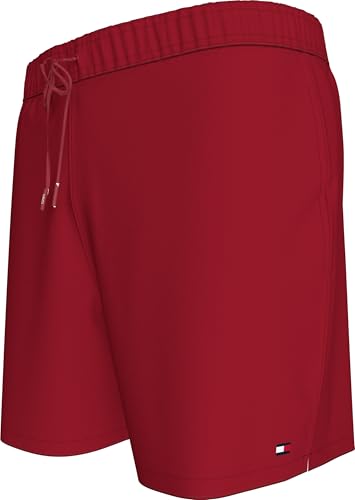 TOMMY HILFIGER Herren Drawstring UM0UM03477 Badehose, Red (Medium Red), XL von TOMMY HILFIGER