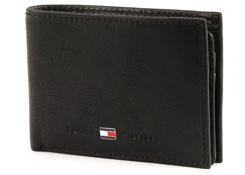 TOMMY HILFIGER Geldbörse Johnson Mini Flap Wallet Black schwarz von TOMMY HILFIGER