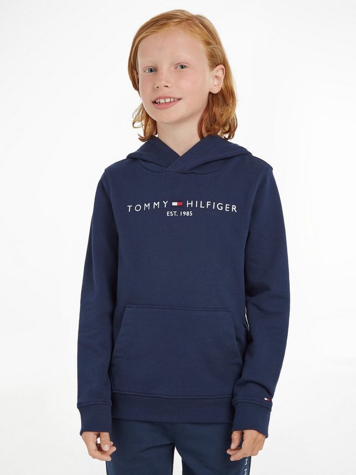 Tommy Hilfiger Kapuzensweatshirt ESSENTIAL HOODIE Kinder Kids Junior MiniMe,für Jungen und Mädchen von Tommy Hilfiger