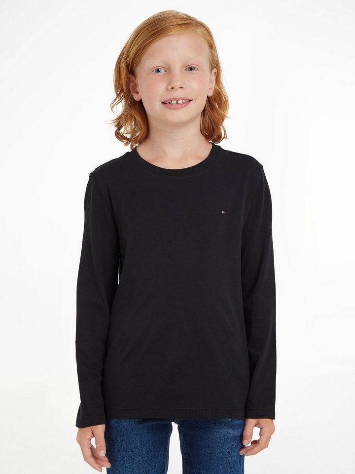 Tommy Hilfiger Langarmshirt BOYS BASIC CN KNIT L/S Kinder Kids Junior MiniMe,für Jungen von Tommy Hilfiger