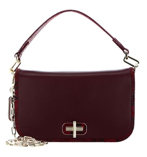 Tommy Hilfiger Leather Statement Crossover Bag Burgundy von Tommy Hilfiger