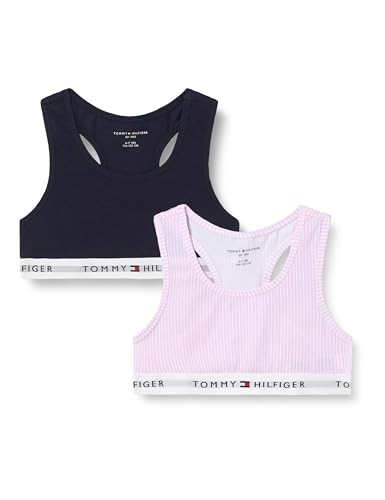 TOMMY HILFIGER Mädchen 2 PK Bralette Print UG0UG00749 Andere BHS, Green (Pink Ithaca/Desert Sky), 10-12 Years von TOMMY HILFIGER