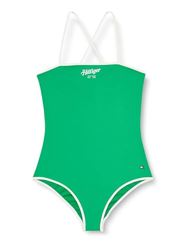TOMMY HILFIGER Mädchen ONE Piece UG0UG00791 Pufferjacke, Green (Radiant Green), 8-10 Years von TOMMY HILFIGER
