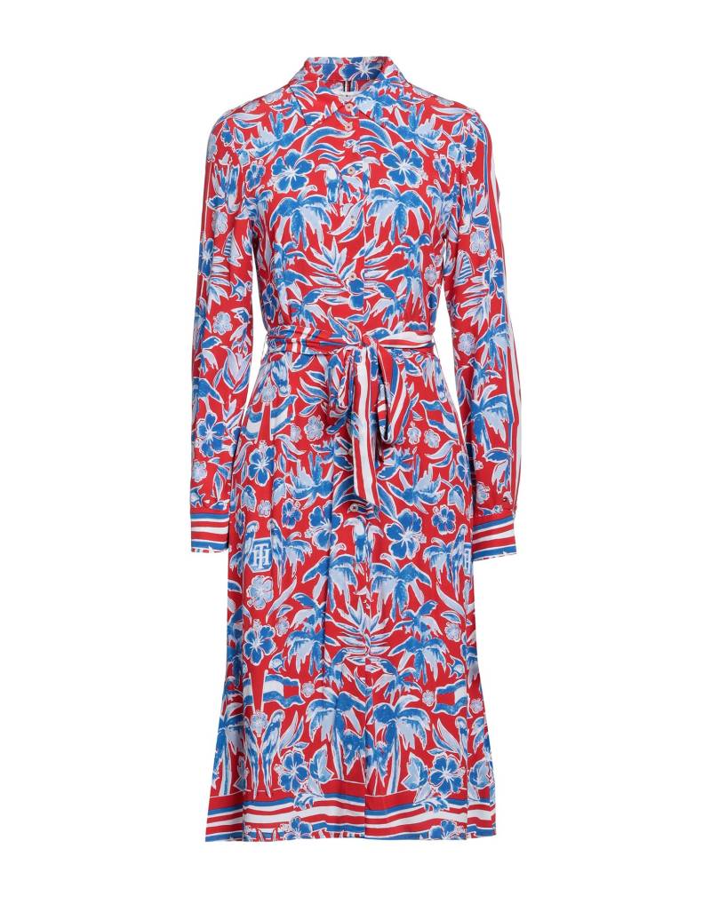 TOMMY HILFIGER Midi-kleid Damen Rot von TOMMY HILFIGER