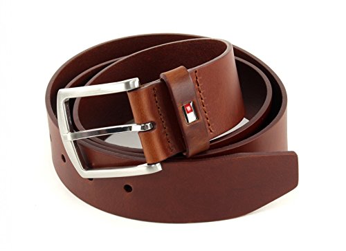 TOMMY HILFIGER New Denton Belt 4.0 W105 Dark Tan von TOMMY HILFIGER