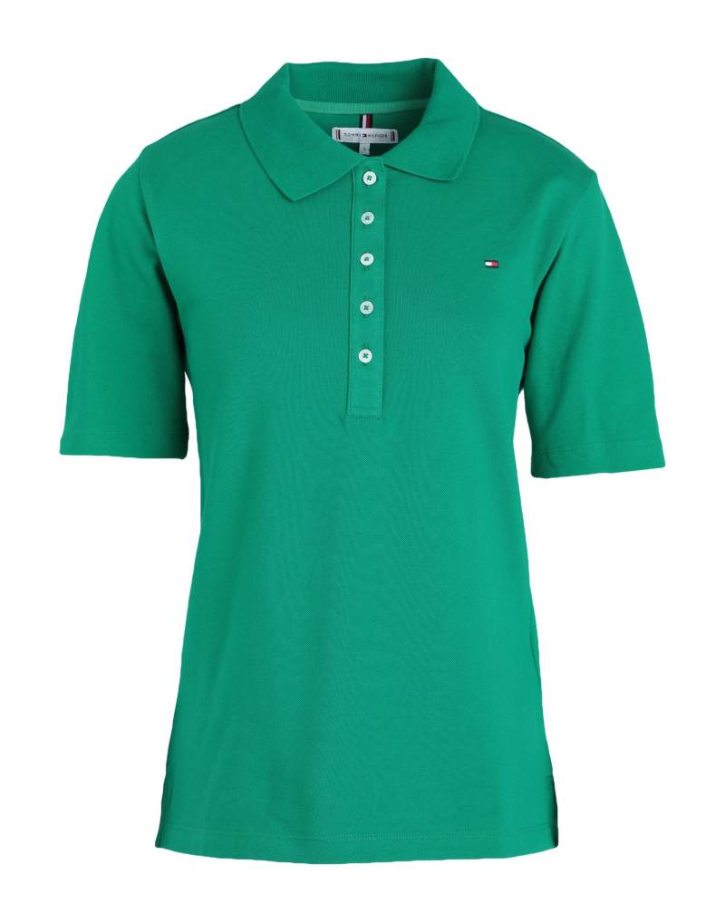 TOMMY HILFIGER Poloshirt Damen Grün TOMMY HILFIGER Poloshirt Damen Grün von TOMMY HILFIGER