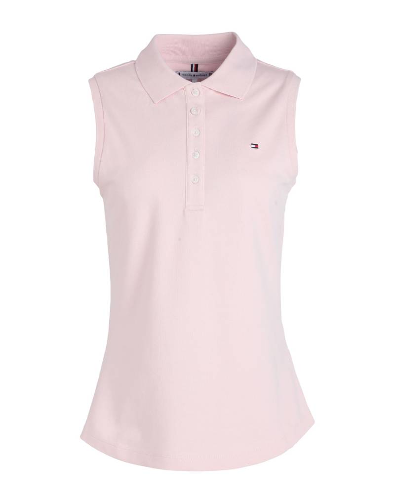 TOMMY HILFIGER Poloshirt Damen Hellrosa TOMMY HILFIGER Poloshirt Damen Hellrosa von TOMMY HILFIGER