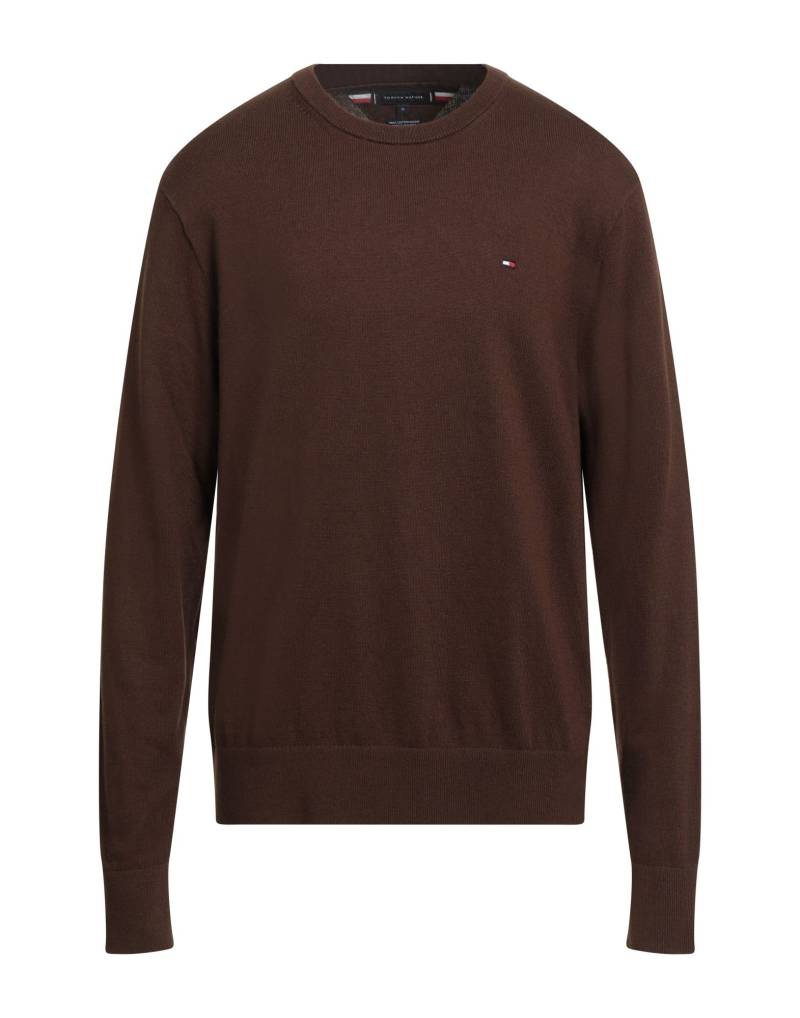 TOMMY HILFIGER Pullover Herren Schokobraun von TOMMY HILFIGER