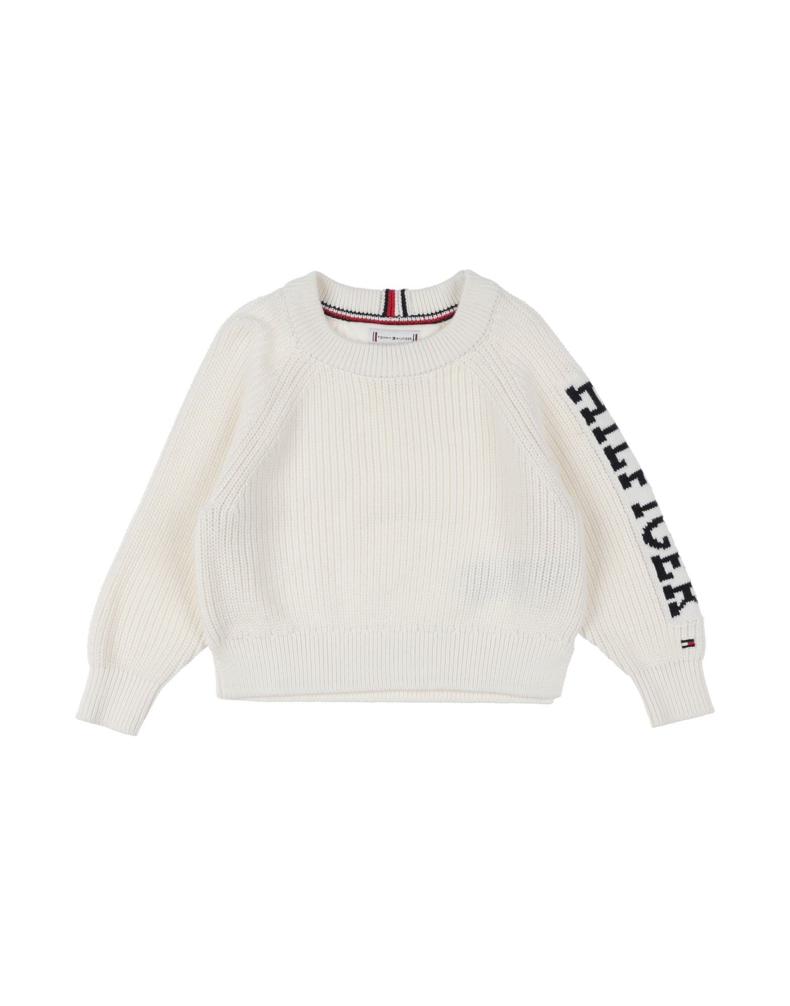 TOMMY HILFIGER Pullover Kinder Weiß von TOMMY HILFIGER