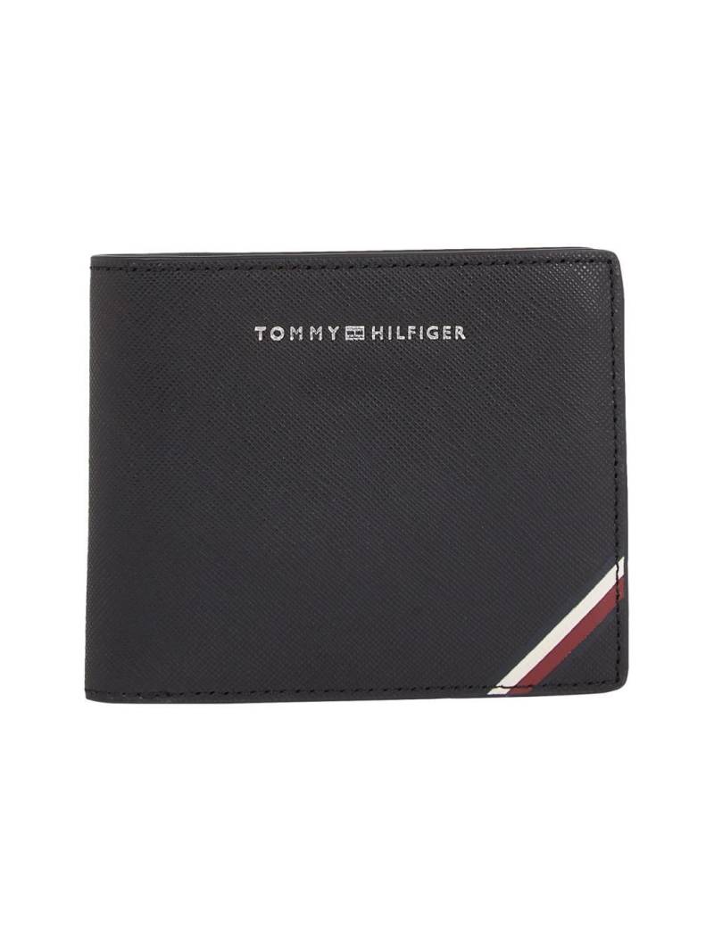 TOMMY HILFIGER - Scheintasche Quer Th Central Cc Flap And Coin Black Schwarz von TOMMY HILFIGER