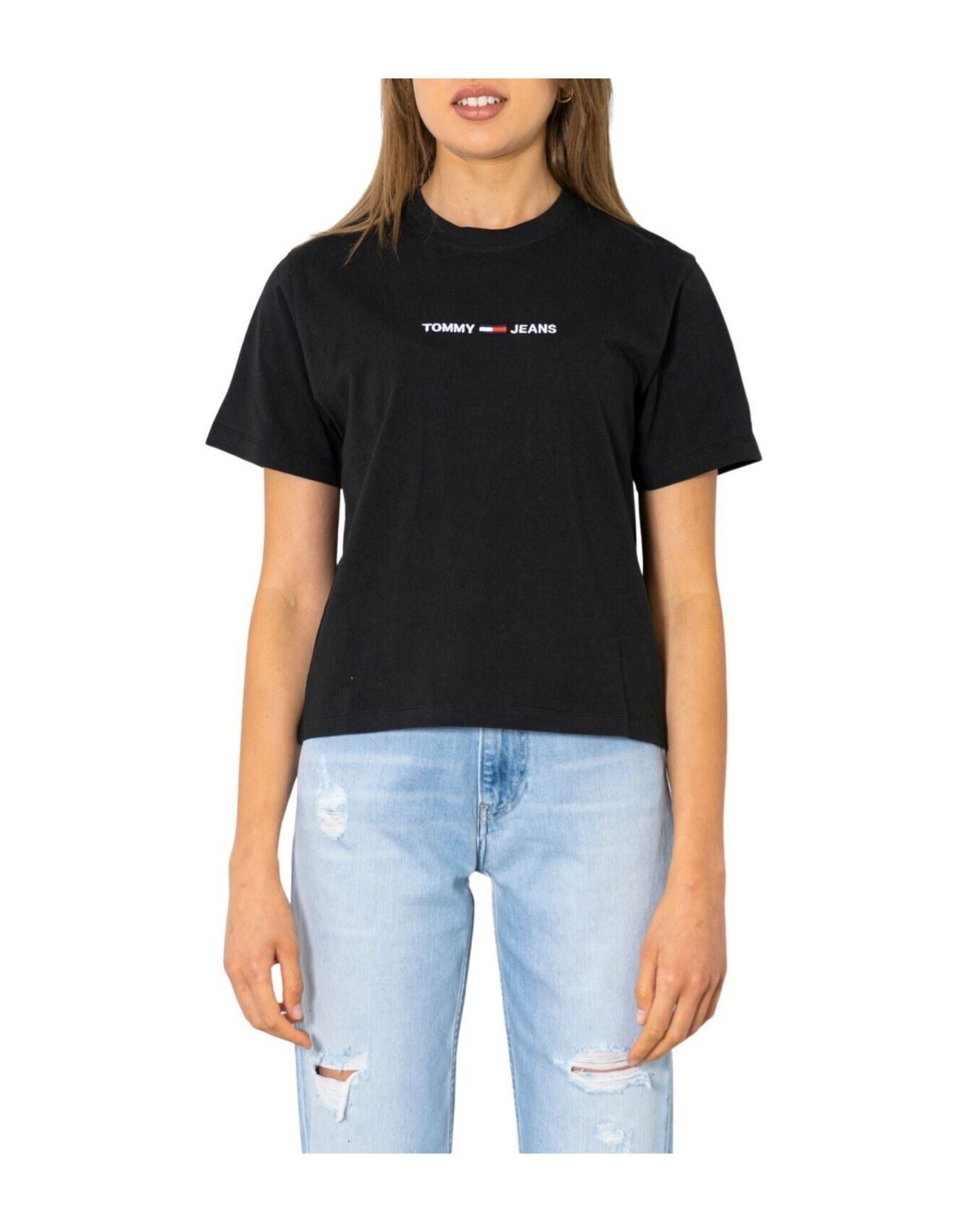 TOMMY HILFIGER T-shirts Damen Schwarz von TOMMY HILFIGER