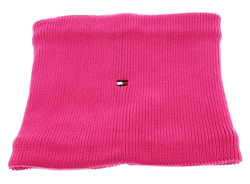 TOMMY HILFIGER TH Essentials Small Flag Snood S/M Hot Magenta von TOMMY HILFIGER