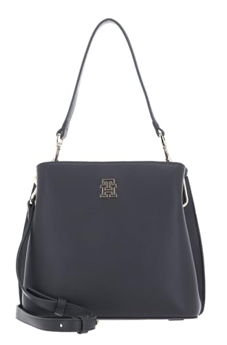 TOMMY HILFIGER TH Timeless Bucket Bag Grey Line von TOMMY HILFIGER