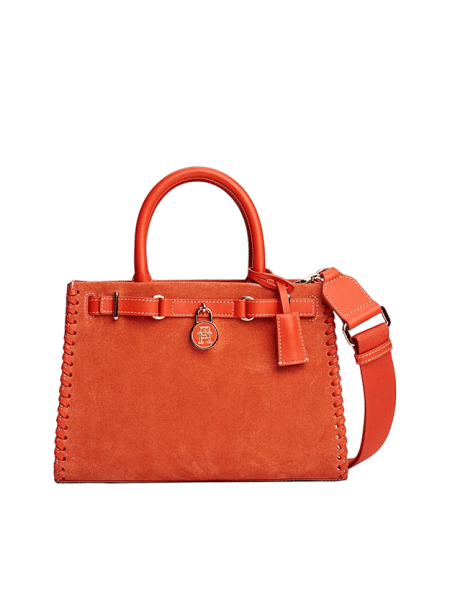 TOMMY HILFIGER - Tommy Hilfiger American Icon Mini Tote, Handtasche, Umhängetasche, Orange von TOMMY HILFIGER