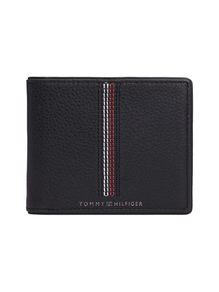 TOMMY HILFIGER - Tommy Hilfiger Casual Geldbeutel, Herren-Portemonnaie, Leder, Marine von TOMMY HILFIGER